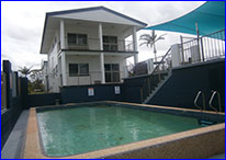 A refreshing inground pool to sooth hard holidaying